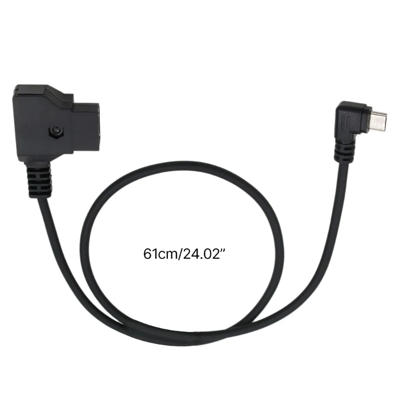 Efficient Charging Cable DTAP to Type-C Cord Camera Power Cable Quick and Reliable Power Supply for V Mount Battery