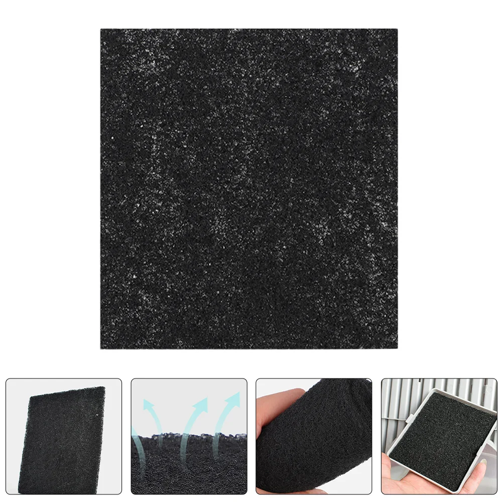 

6Pcs Cat Litter Box Charcoal Filters Reusable Odor Removers Activated Carbon Freshness Replacement for Home Air Purifying