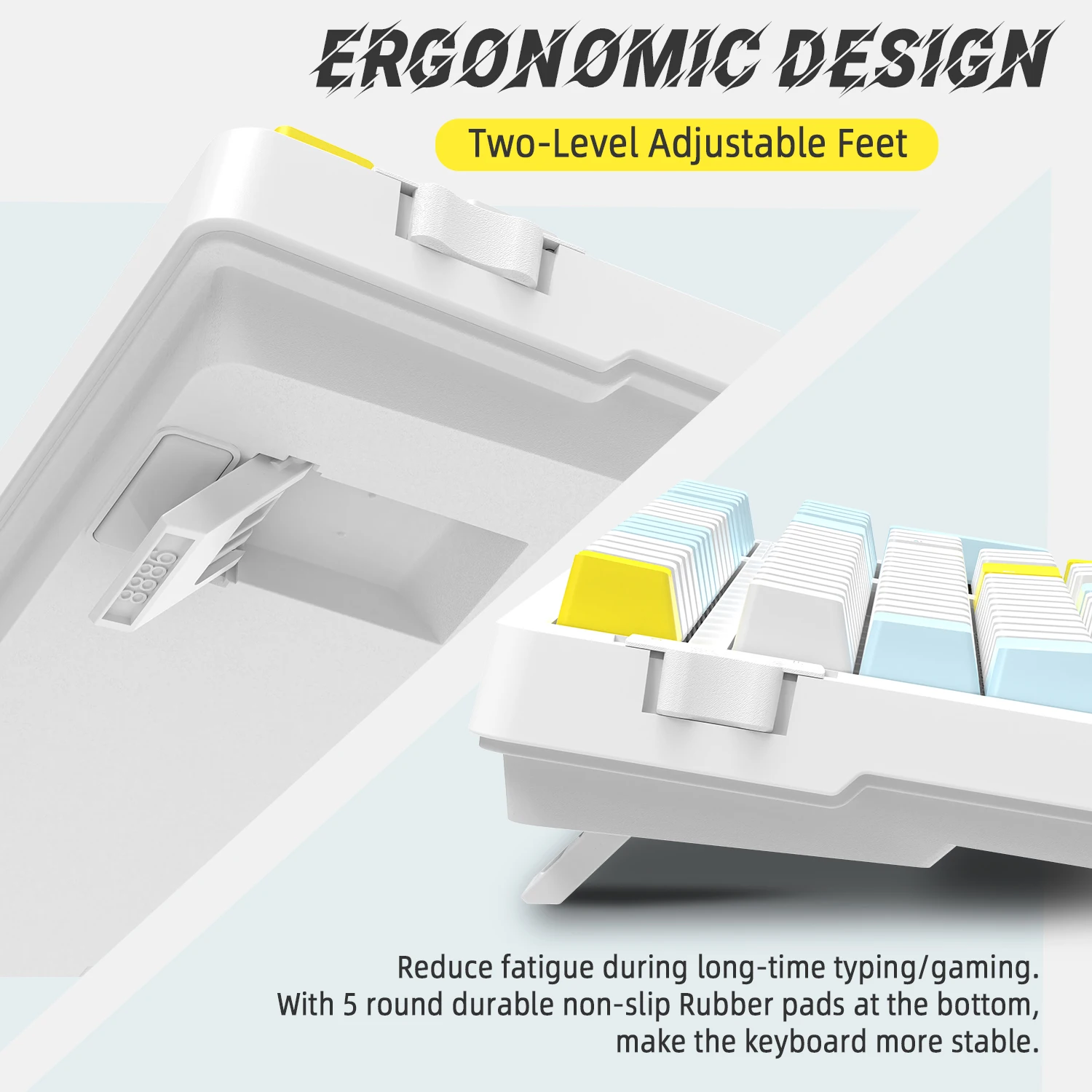 لوحة مفاتيح ميكانيكية لاسلكية K96، جهاز استقبال ثنائي الوضع 2.4G/BT5.0 2 في 1، 100 مفتاح مفاتيح حمراء قابلة للتبديل السريع Gamin #6