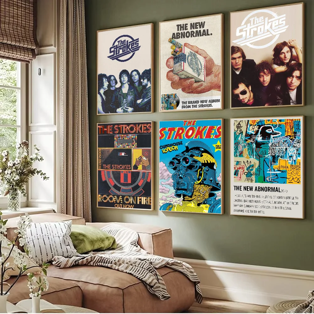 The S-Strokes Poster Prints Artwork festival Bedroom Club living room Home Deco