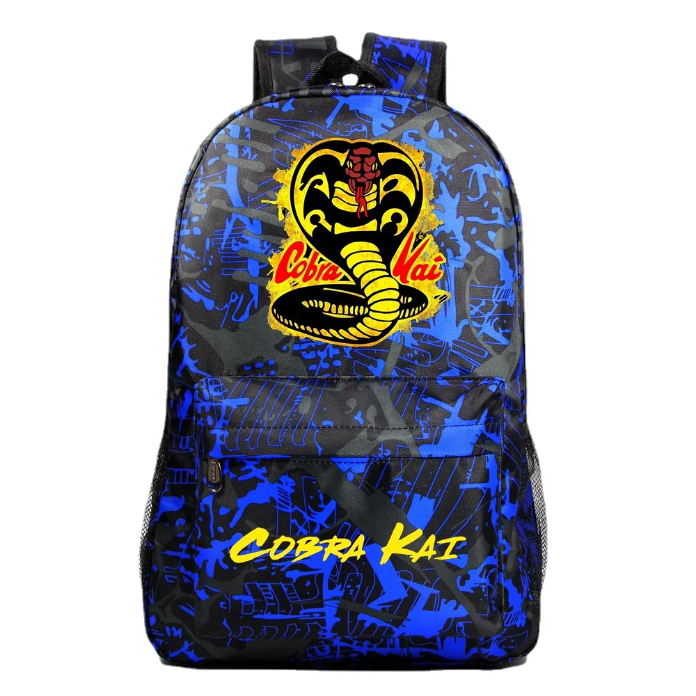 

Cobra kai mochila para meninas meninos adolescentes legal viagem mochila crianças sacos de escola crianças galáxia