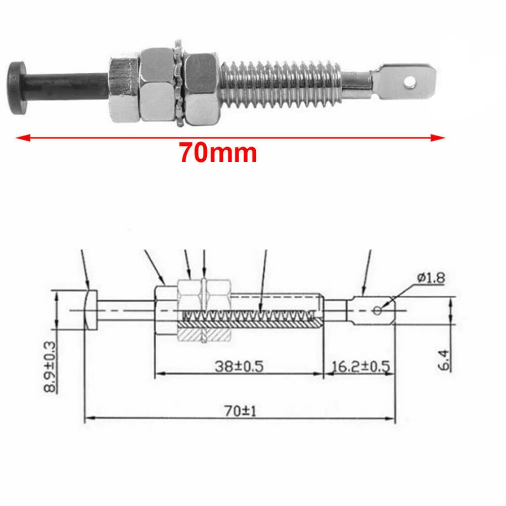 Car Pin Switches Accessories Adjustable Door Electronic Trunk 70mm Bonnet Intrusion Light Hood Silver Truck High Quality