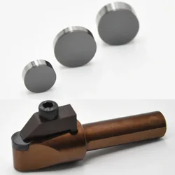 PCBN Insertar RNGN 1204 0903 Cabezales de cilindro Cabezal de corte CBN Hoja de pulido de cepillo, Soporte para placas de diamante PCD redondas