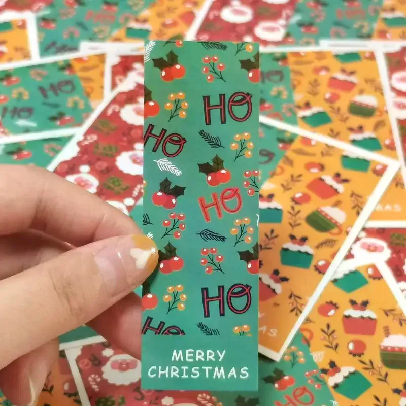 สติกเกอร์สุขสันต์วันคริสต์มาส 90 ชิ้น สำหรับห่อของขวัญ กล่องของขวัญคริสต์มาส บรรจุภัณฑ์ สติกเกอร์ตกแต่งปิดผนึก อุปกรณ์คริสต์มาส