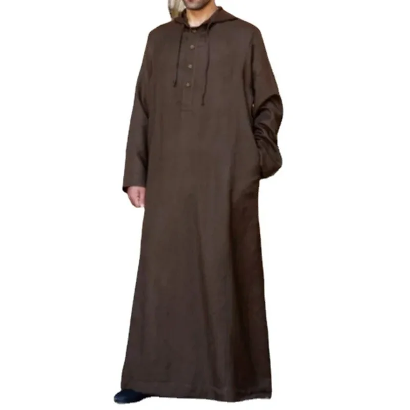 hhh 20252024 قميص مسلم جديد في الشرق الأوسط العربي دبي ماليزيا فضفاض بأزرار للرجال