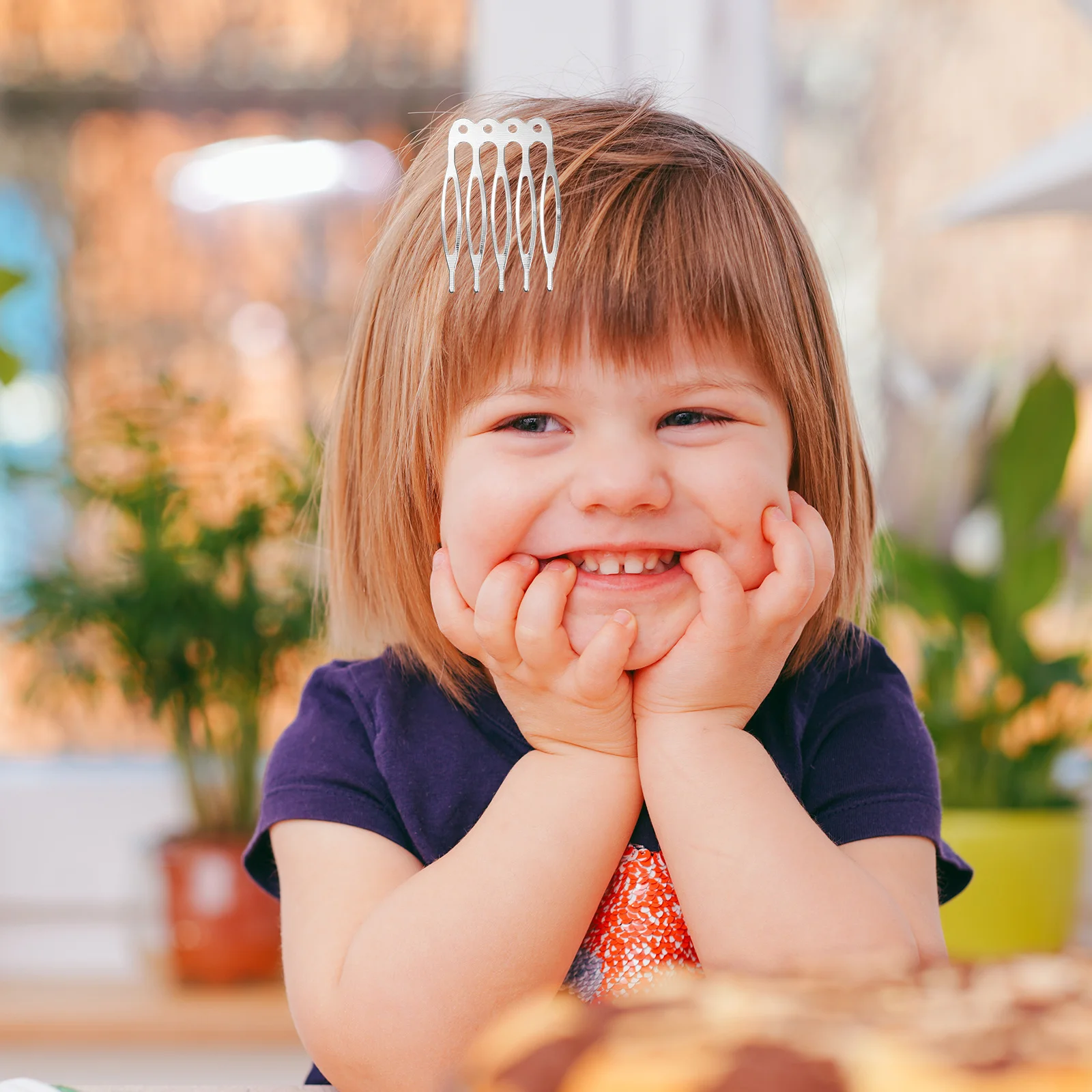 

50pcs Women Combs French Hair Side Combs Bride Decorative Hair Clips 5 Teeth Metal Hold Firm Lightweight Stylish Updo