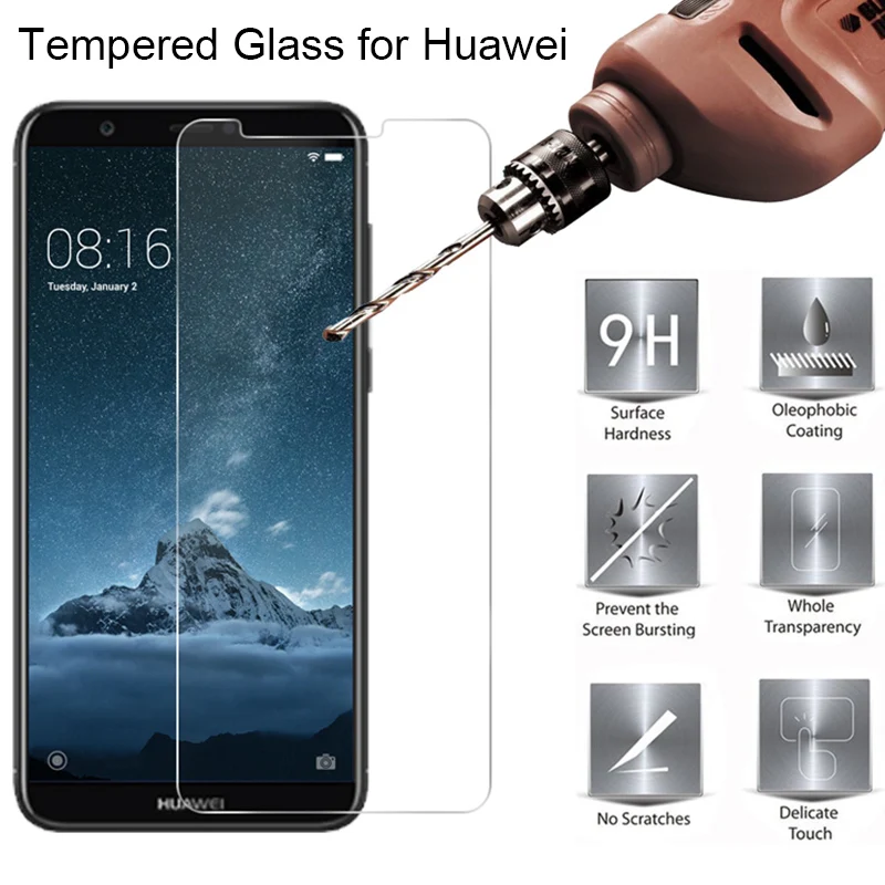 2PCS 9H Hard Protective FilmToughed Tempered Glass for Huawei Mate 20 Lite 10 Pro 9 8 7 Clear Screen Protector For Huawei Mate S