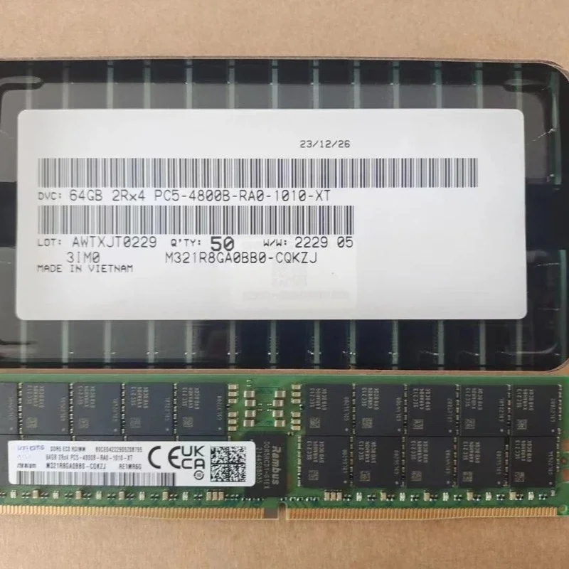 64GB DDR5-4800 PC5-38400 ECC memory RDIMM M321R8GA0BB-CQK