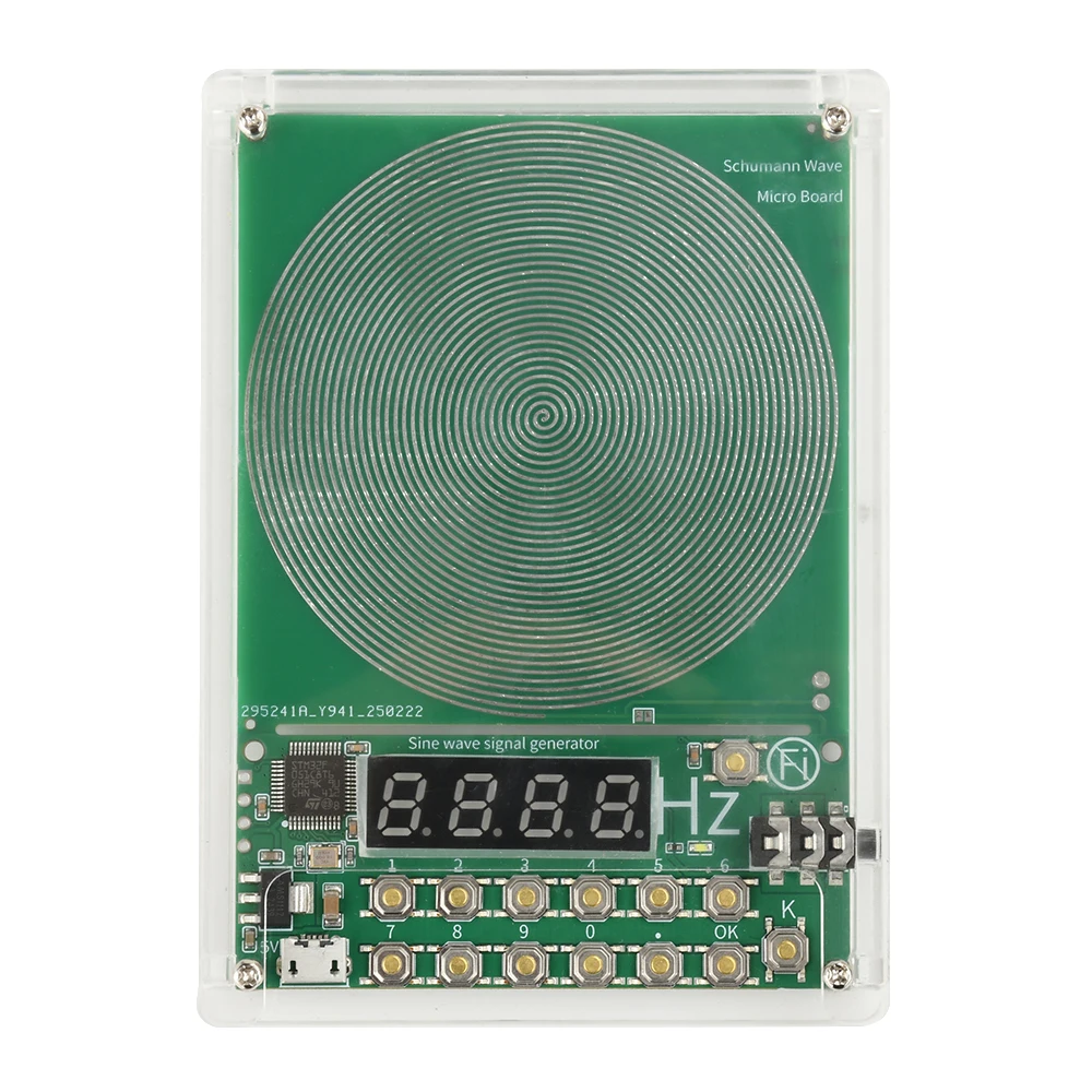 DC 5V 0,01Hz-100000Hz Einstellbare Frequenz 7,83HZ Schumann-Wellen-Generator Sinuswellen-Signalgenerator 3,5MM Audio-Resonator – Detail 9