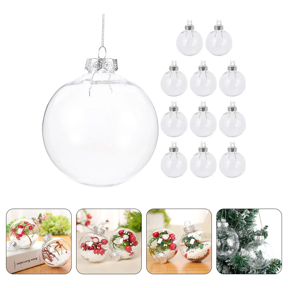 

12 Pcs Christmas Ball Ornaments Party Decorations Bunting Tree Pendant The Pet Hanging Man