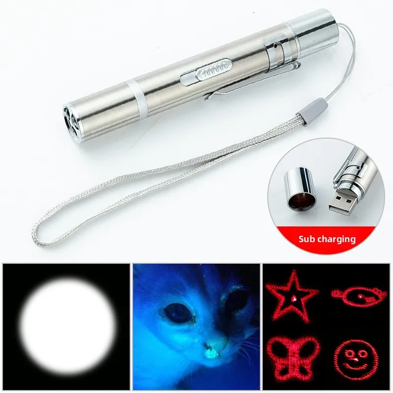 USB-oplaadlaser Cat Teaser Cat Pet Infraroodlaser