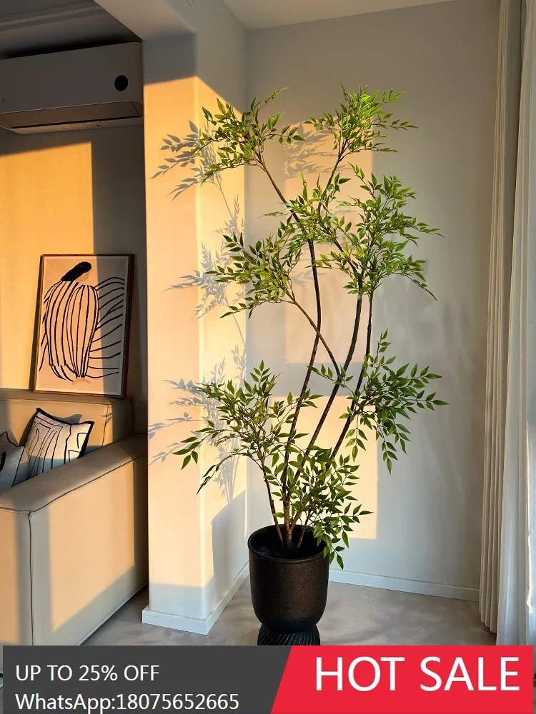 

SGF simulation green plant indoor living room decoration large fake plant floor potted ornament