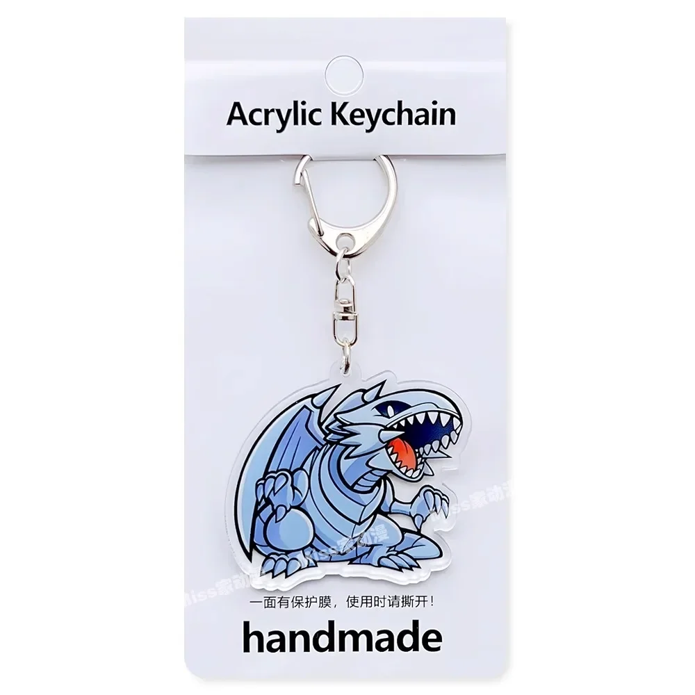 DIY Yu-Gi-Oh! Acrylic Keychain Seto Kaiba Yugi Muto Blue-Eyes White Dragon Anime Peripheral Game Collection Card Holiday Gift