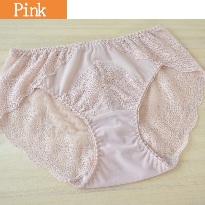 

Lace Panties Girl Panties Plus Size Briefs Womens Briefs Lady Underwear 5pcs/lot hipster Underpanty Womens Lingeries Pink Brief