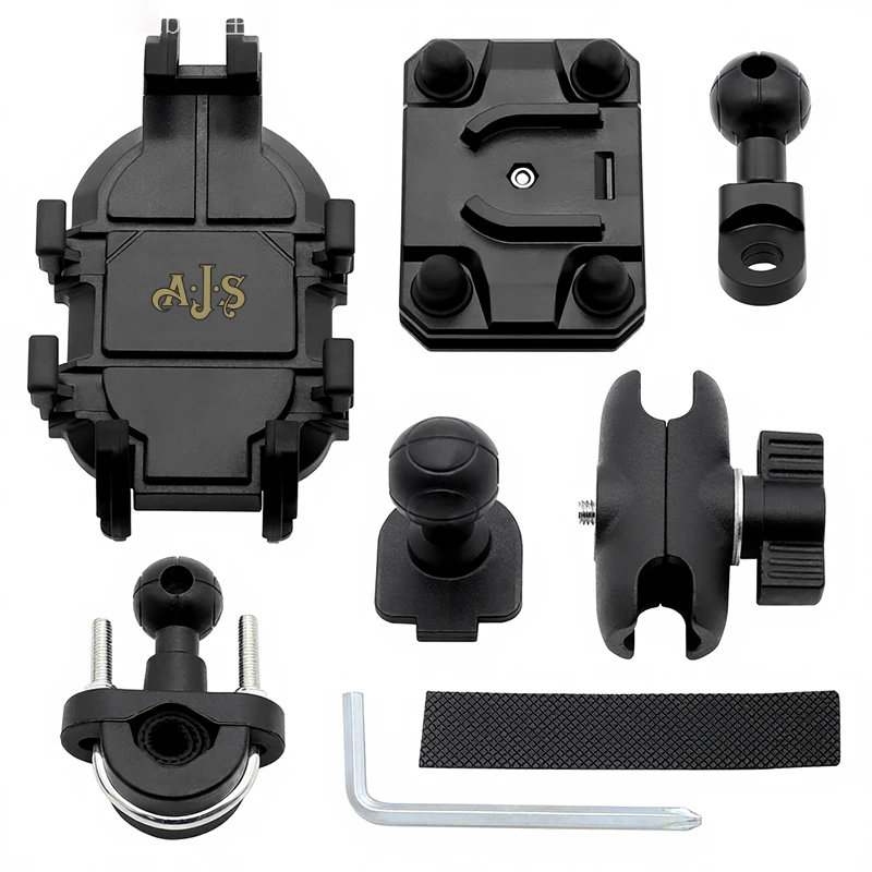 Motorcycle Handlebar Mobile Phone Holder GPS Stand Bracket For AJS Motor YX-R CR3-125 Regal Raptor AJS LOGO A J S