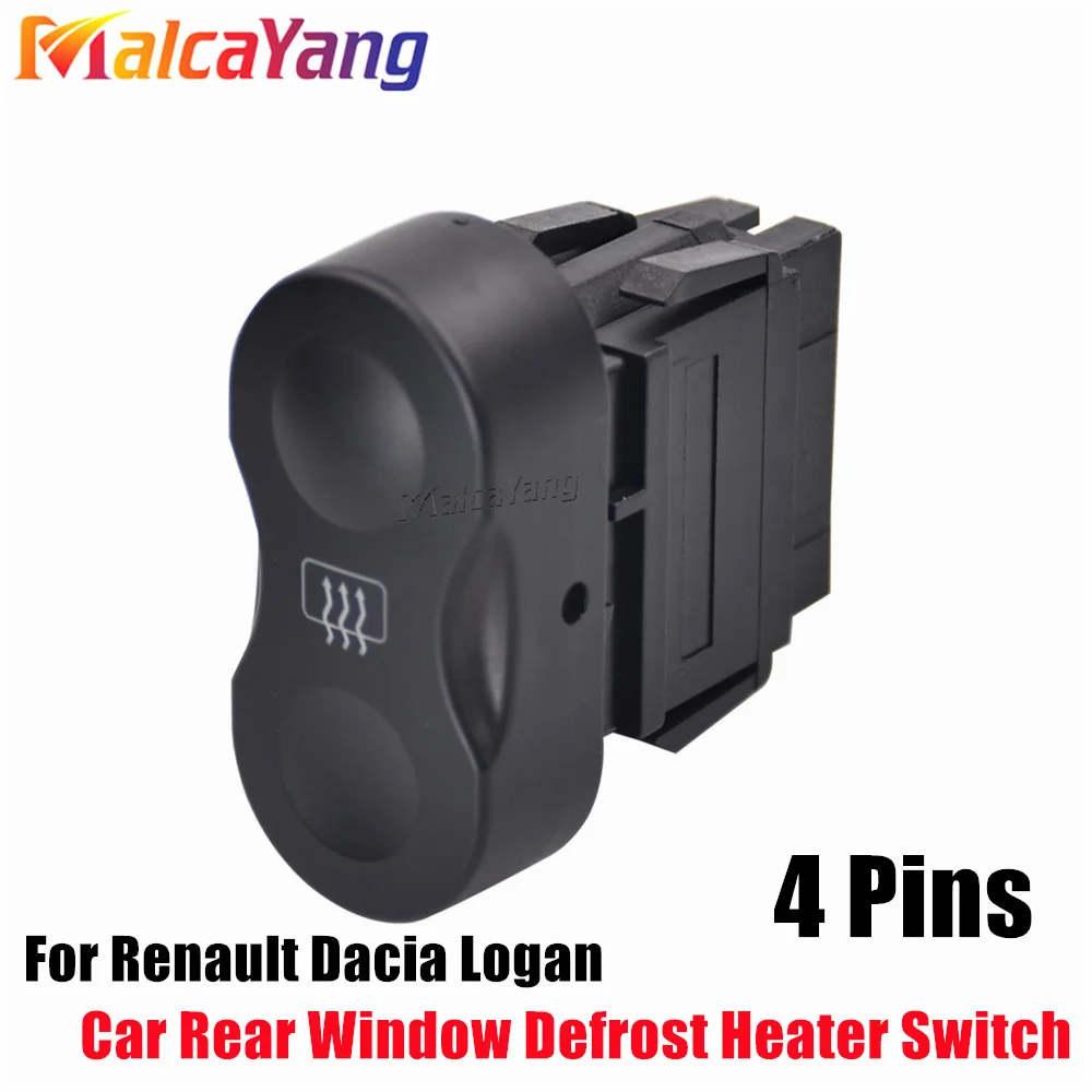 High Quality Car Accessories New Rear Window Defrost Heater Switch 6001546145 For Renault Dacia Logan 2008 2009 2010-2021