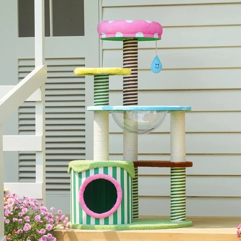 

Supplies Cat Tower Accessories House Towers Modern Cat Tower Stairs Scratcher Luxury Things Arranhador Para Gato Home Decor