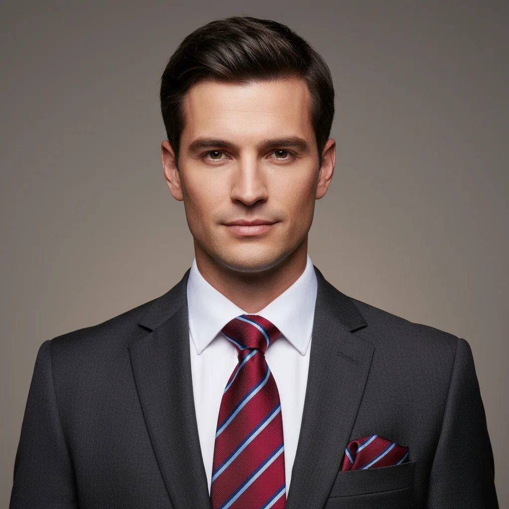

3pcs Mens Tie Red Floral Paisley Stripes Solid Satin Necktie Pocket Square Cufflinks Set Wedding Formal Casual Office