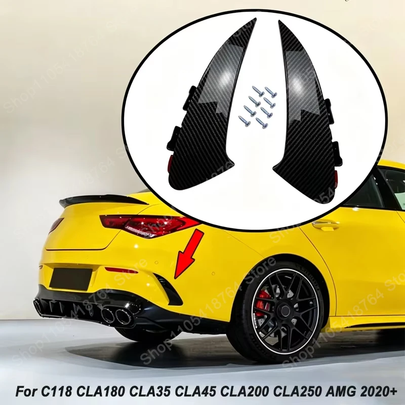 

Car Rear Bumper Side Canards Splitter For Mercedes Benz Accessories CLA C Class C118 CLA180 CLA35 CLA45 CLA200 CLA250 AMG 2020+