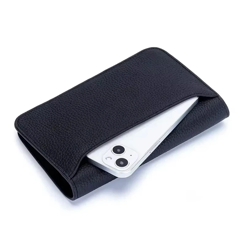 Genuine Leather Women's Long Wallet Large Capacity Passport Holder Ladies Foldable High-Capacity Wallet for Woman Clutch Bag New view 6