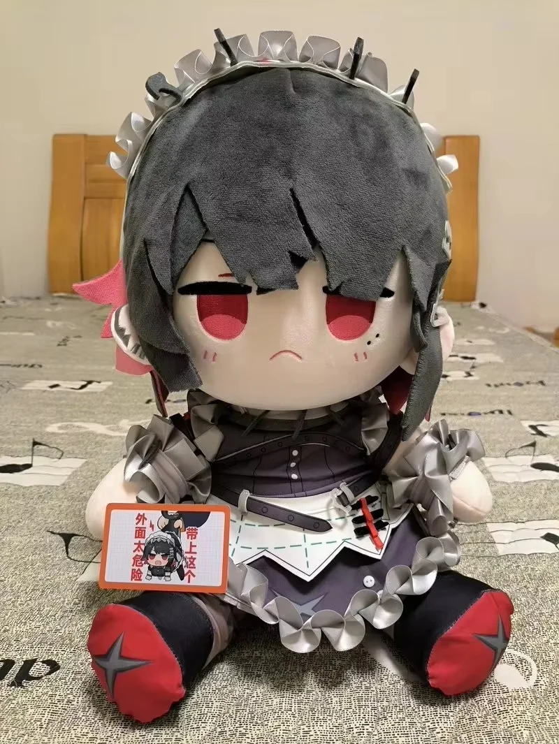 Original 40cm Shark Girl Ellen Jojo Sitting Pose Dress-Up Cotton Doll Fan-Made Merchandise Plush Pillow Home Decor Toy Gift - view 4