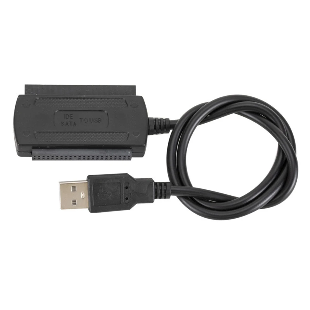محرك الأقراص الصلبة الجديد USB إلى IDE/SATA للكمبيوتر USB إلى المنفذ التسلسلي/المتوازي IDE ثلاثة استخدامات مع مصدر طاقة