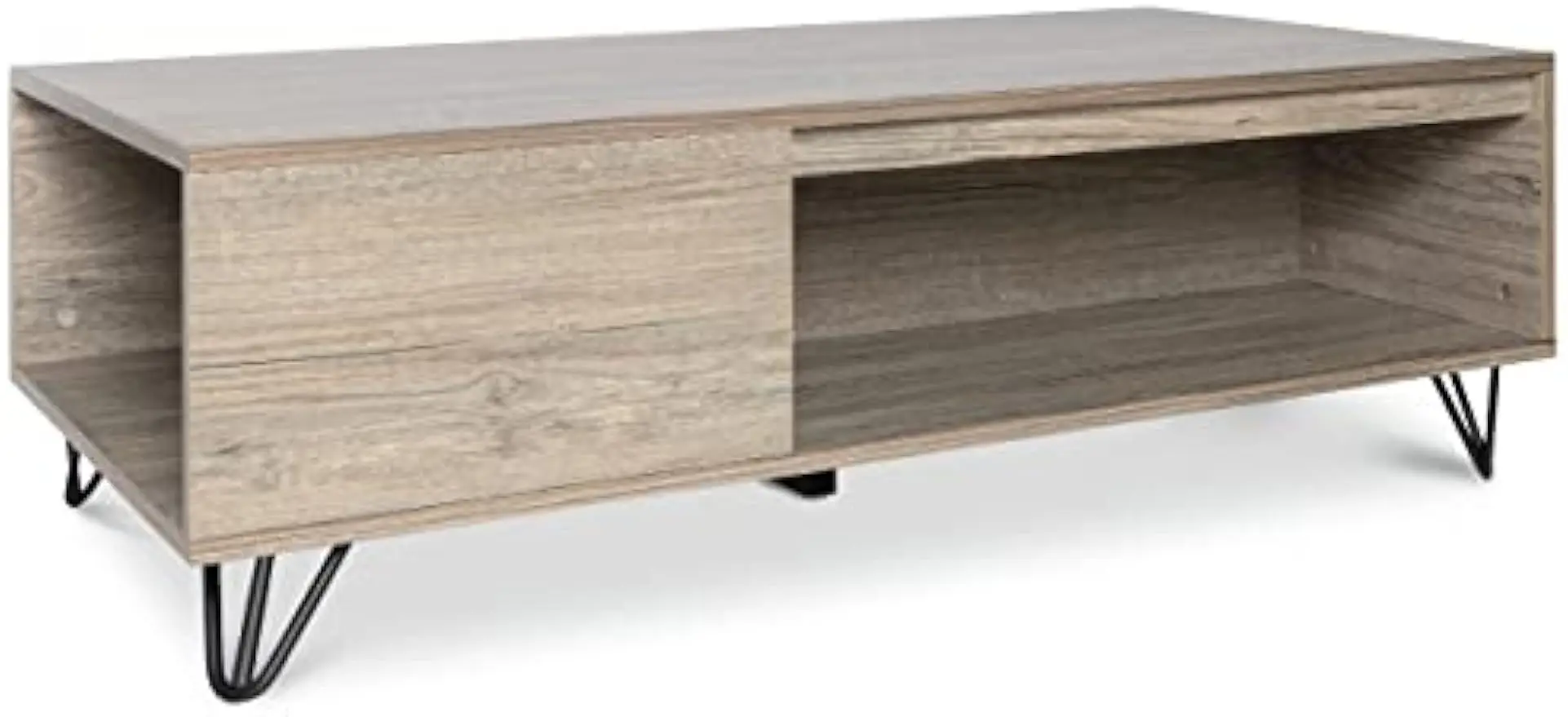 Modern Farmhouse Coffee Table with Storage Grey,modern coffee table brings style and charm to your living room, office