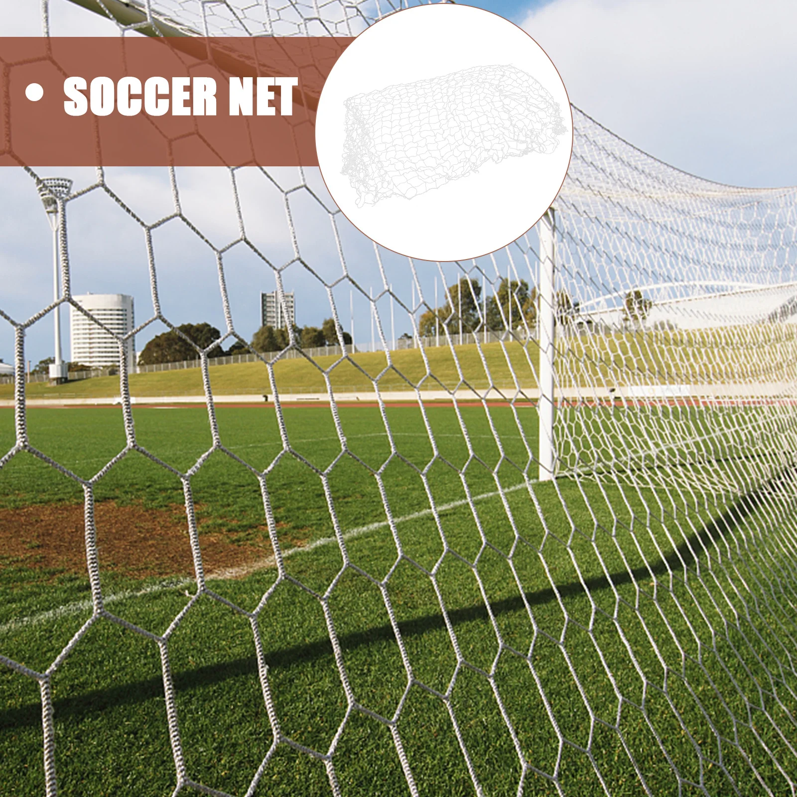 1 Pasang Jaring Latihan Sepak Bola Gawang Sepak Bola yang Andal untuk Latihan Sepak Bola Dalam dan Luar Ruangan serta Target Gawang Sepak Bola yang Menyenangkan