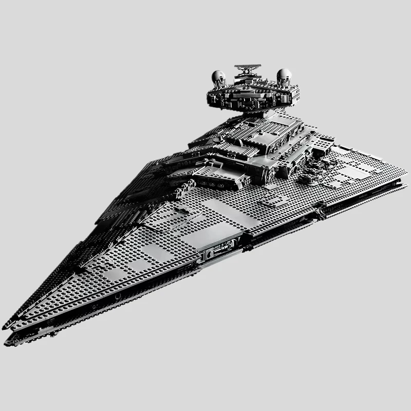 Fit 75252 Ucs Imperial Star Destroyer Building Blocks Bricks Toy Kid Adult Super Great Ultimate Weapon Spacecraft Birthday Gifts