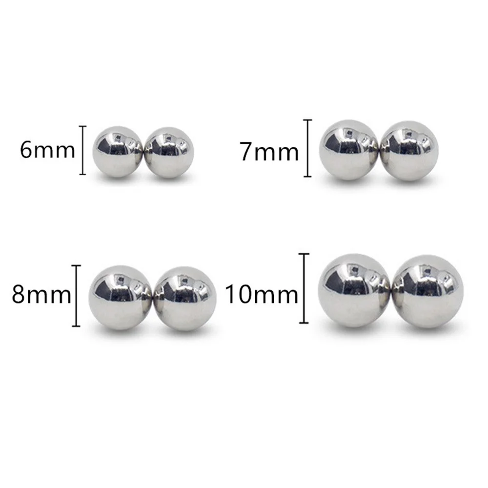 1 Pair Non Piercing Powerful Magnet Nipple Piercing Women Balls Clamps Strong Magnetic Bondage Sexy Body Piercing for Couple