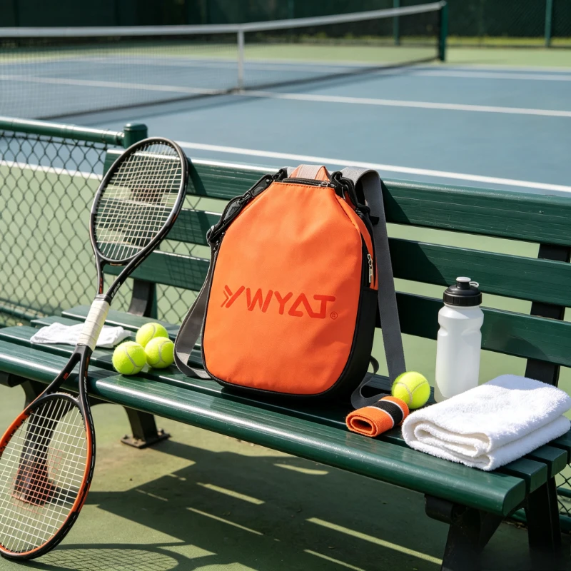Unisex Professional Pickleball Paddle Bag, Student Crossbody Sports Racket Storage Pouch, Waterproof Breathable Comfortable Bag