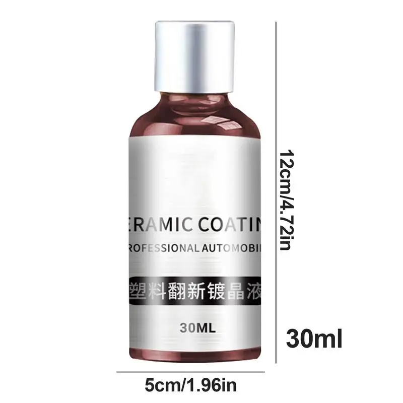 Crystal Shine Cera per auto 30ml Agente per la ristrutturazione degli interni dell'auto Spray per la pulizia degli interni dell'auto Soluzione di rivestimento per auto per cruscotto