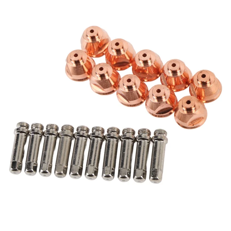 10 Set Tip Electrode Kit For PCH-51 Cutting Gun Consumables Set With Protective Covers