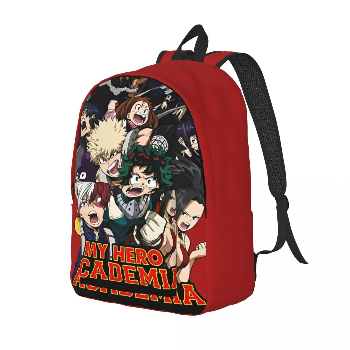 My Hero Academia 배낭 남성용 여성용 멋진 학생 작업 데이 팟 애니메이션 대학 숄더 백 스포츠
