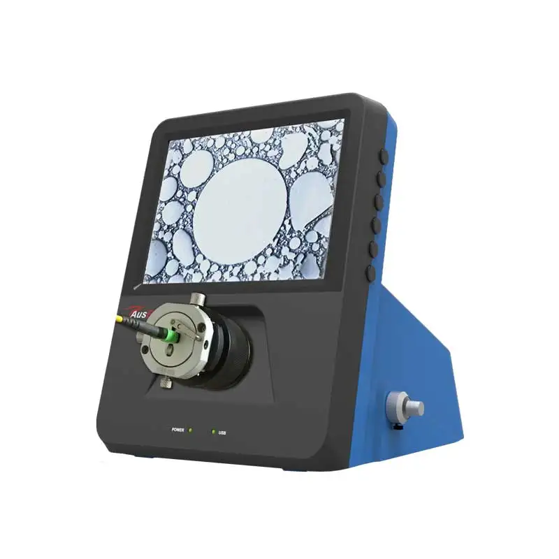 

autocheck desktop fibre optique microscope MTP/MPO multi-core multifiber automation scopes bench fiber
