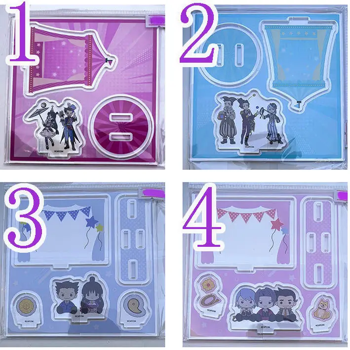 Accessoires décoratifs en acrylique pour cosplay d'Anime Ace Attorney : Phoenix Wright, Miles Edgeworth, Apollo Justice
