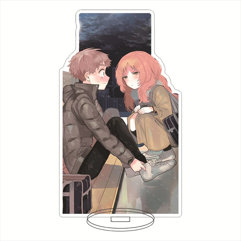 الفتاة التي أحبها ننسى نظاراتها أنيمي الاكريليك حامل الشكل Ai Mie Kaede كومورا حامل لوحة تأثيري الدعامة ديكور الرسوم المتحركة الهدايا #6
