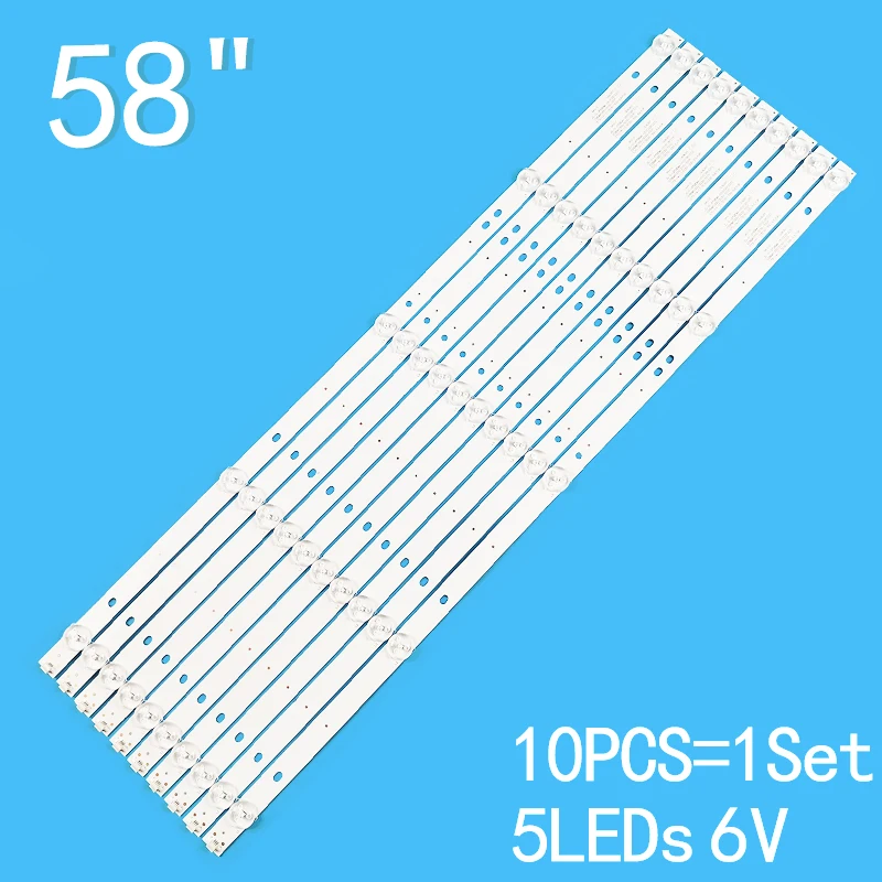 10ชิ้น/ล็อตใหม่สำหรับ58 "LCD TV E58DM1200 Ce นำ58419B7ทีวี LED 584K01 JS-D-JP58DM-051EC(81225)