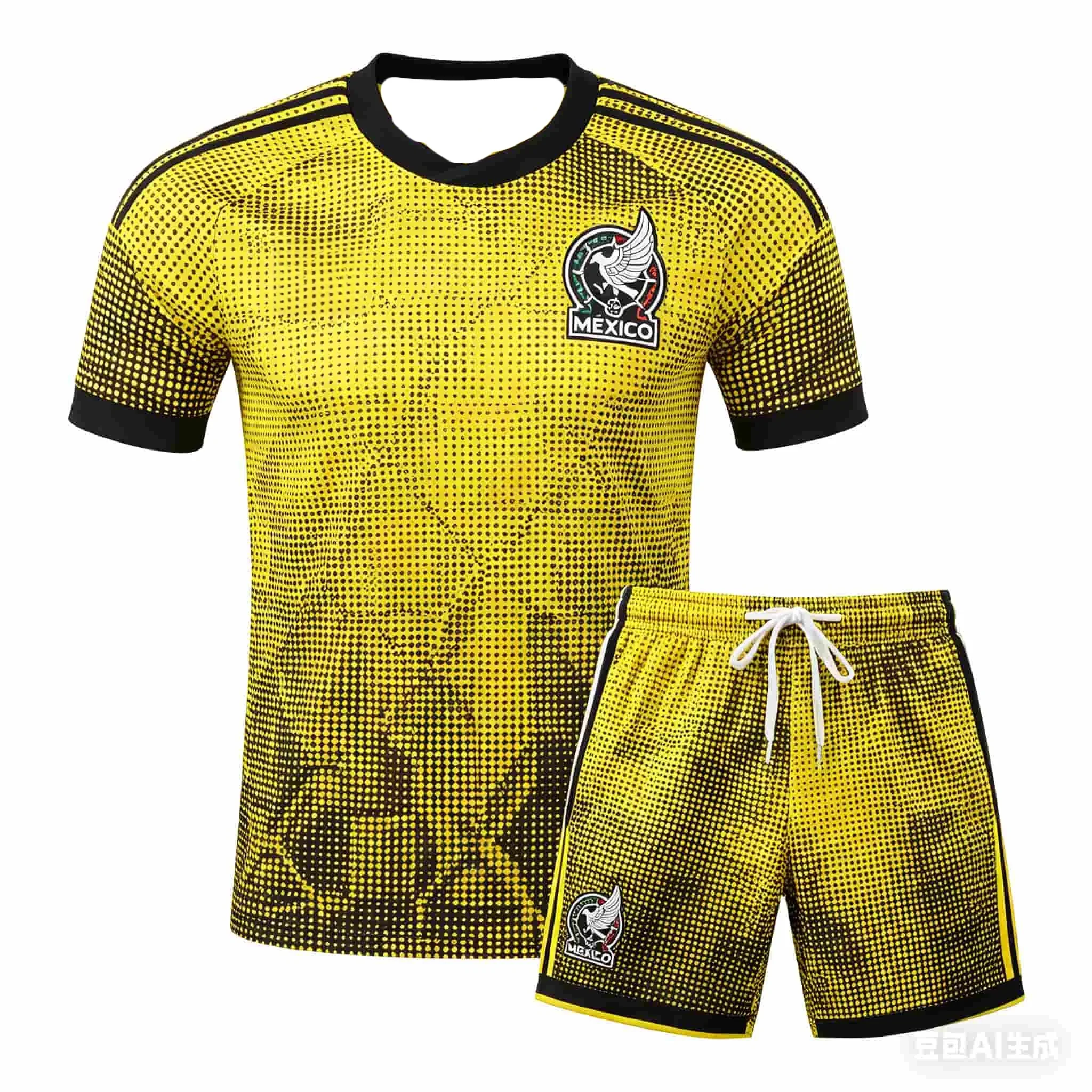 

2026 Summer Mexico Home Jersey Men's Quick Drying Breathable Football Fan T-shirt Set Mens Football Jersey Set Fashion Beachwear