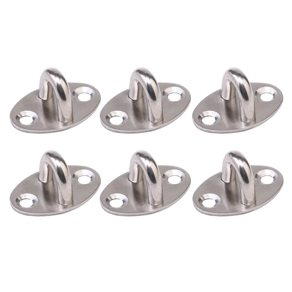 

6 Pcs Storage Ring Ceiling Hooks Awning Brackets Wall Mount for Swings Hanger Accessories