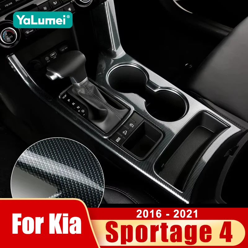 Für Kia Sportage 4 QL 2016 2017 2018 2019 2020 2021 Auto Getriebe Shift Panel Trim Abdeckung Wasser Tasse Rahmen zubehör