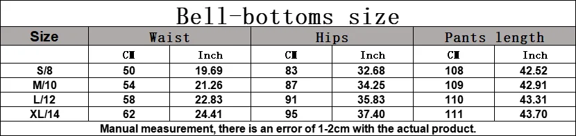 Size chart and fit details