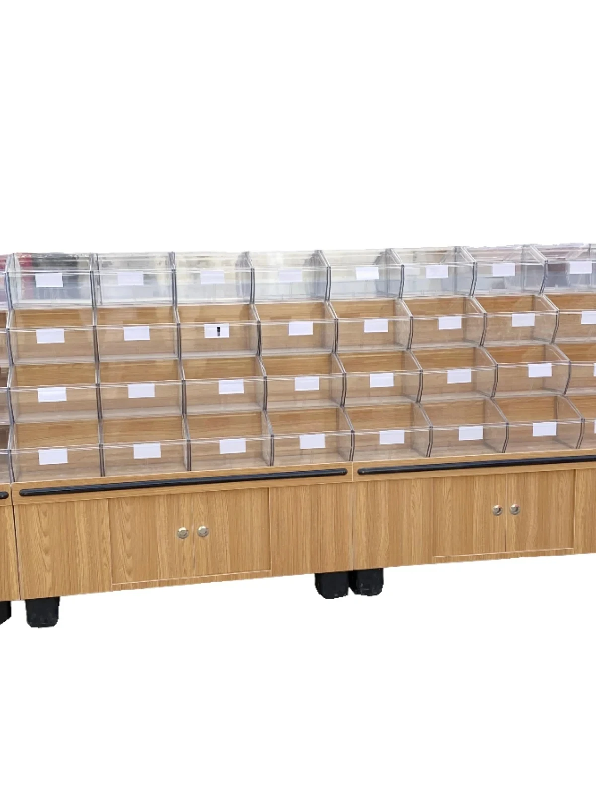 Supermarket and Convenience Store Dried Fruit Biscuit Candy Shelf Food Bulk round Snack Display Cabinet
