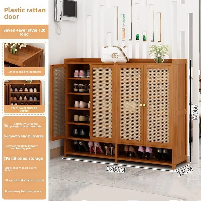 Multi-functional Home Shoe Cabinet Multi-layer Large-capacity Shoe Rack Dustproof And Breathable Entrance Storage Cabinet