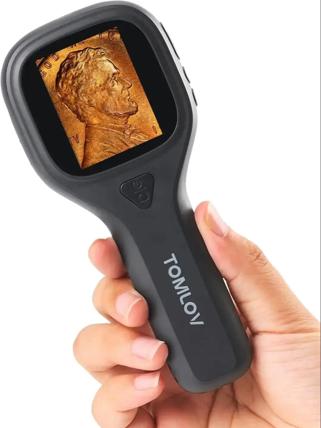 Tomlov Mikroskop für Kinder und Erwachsene, digitale Lupe mit Licht, USB-Handmünzlupe für Sammler, PC-kompatibel