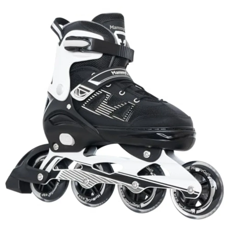 Adult Inline Skates for Men Women, Blades Roller with Carbon Steel Bearings, TPR Brake, 3D Mesh, EVA Lining, PVC Upper Adjustab