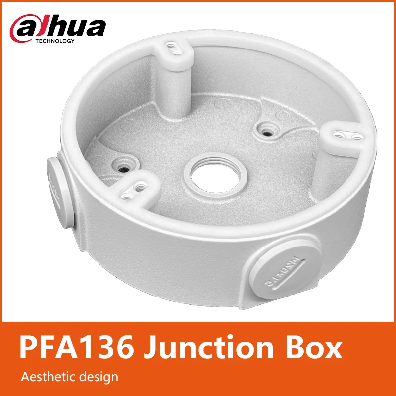 

Dahua PFA136 Metal Junction Box Support Dome Camera stand CCTV Accessories Mount Bracket For IPC-HDBW2441E-S IPC-HDBW1430DE-SW