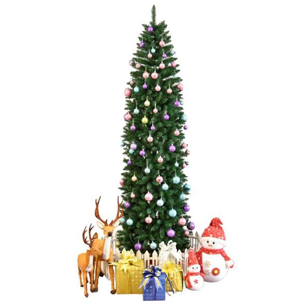 7.5ft Pointed PVC Pen Holder Christmas Tree