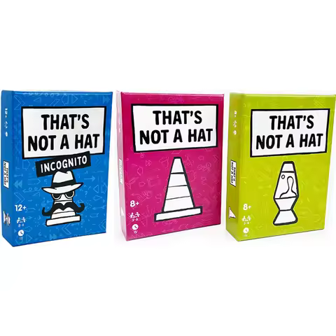 Unique That’s Not a Hat Happy Party Game Set,Top Board Game with Basic Extended Card Game, English Tabletop Game for 3-8 Players