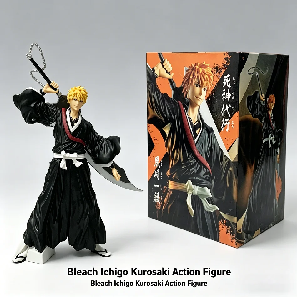 21cm Bleach Anime Figure Kurosaki Ichigo Action Figure Aizen Sousuke/Hitsugaya Toushirou Figurine PVC Model Collection Toys Gift